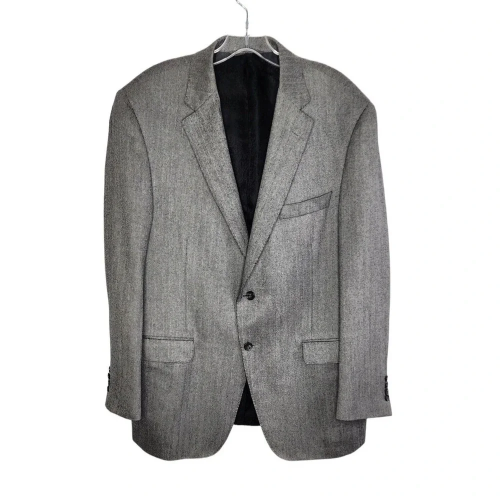 JP Tilford Samuelsohn Loro Piana 100% Worsted Cashmere SB Justin Sport Coat 44R